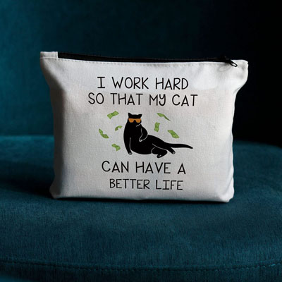 Makeup And Toiletry Bags For Cat Lovers